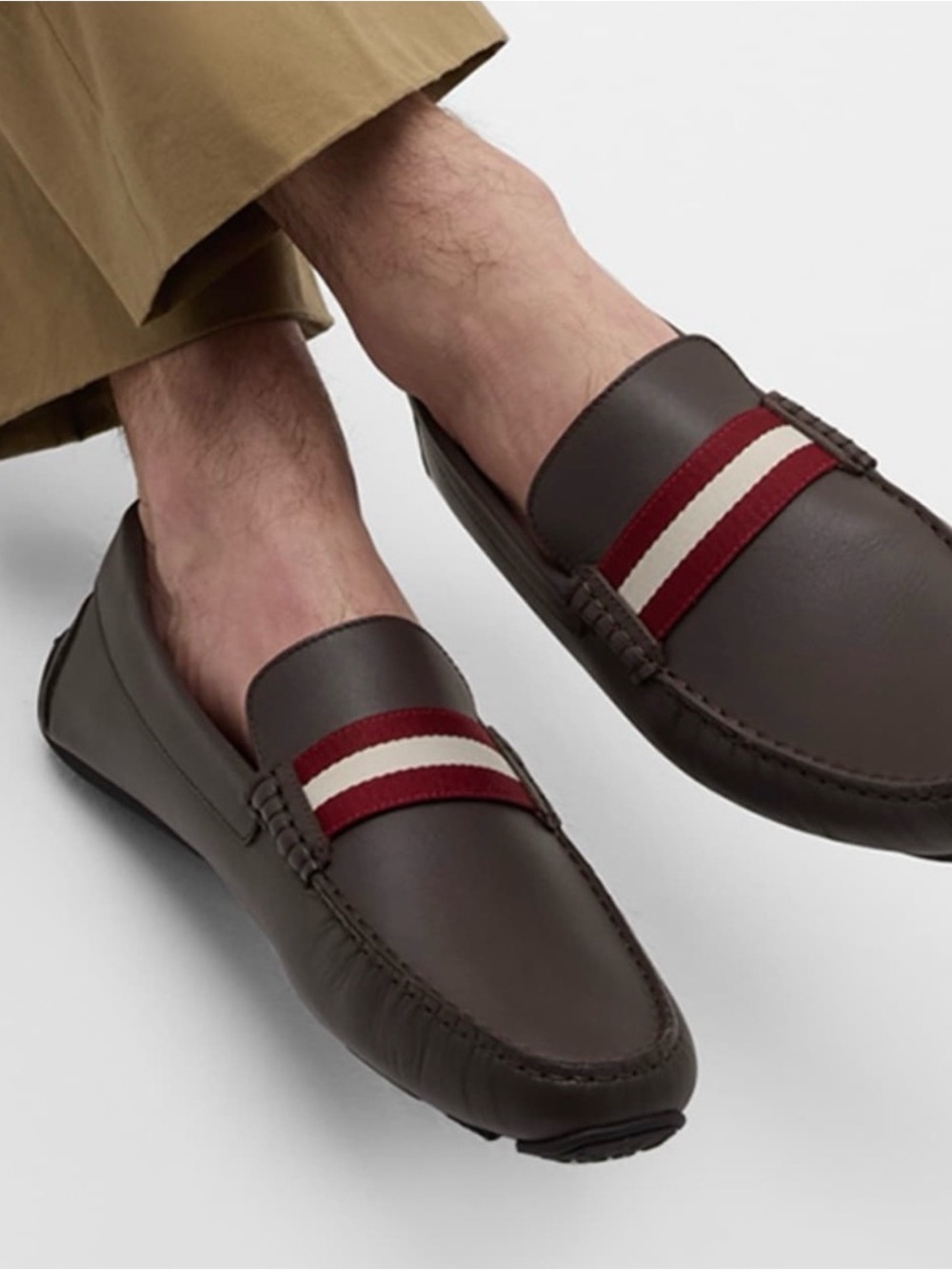 Bally Brown Leather Waltec Loafers